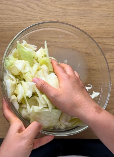 agua repollo salado