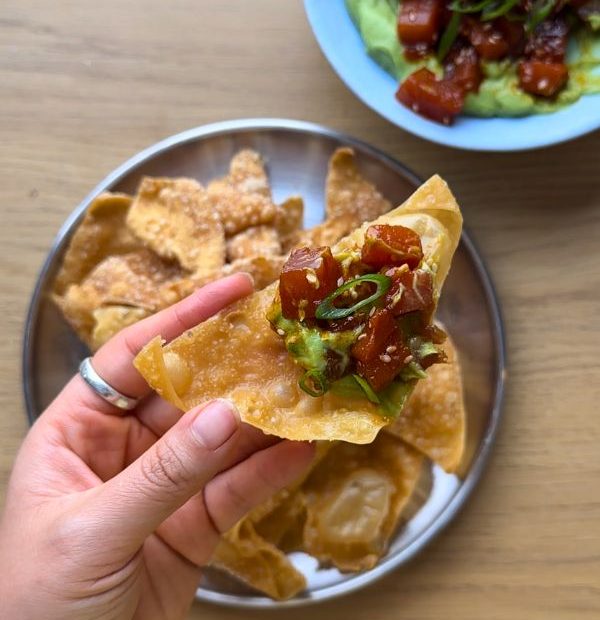 chips de wonton