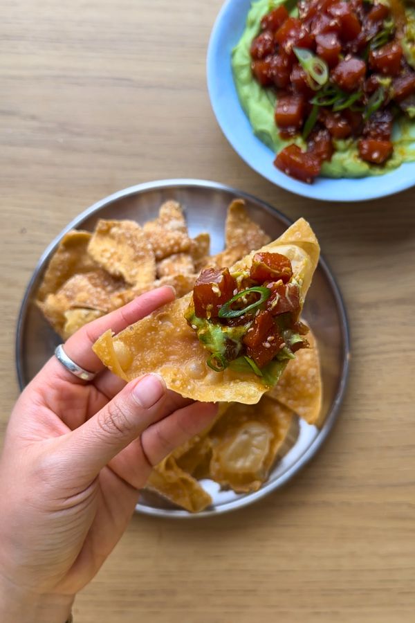 Chips de Wonton Crujientes