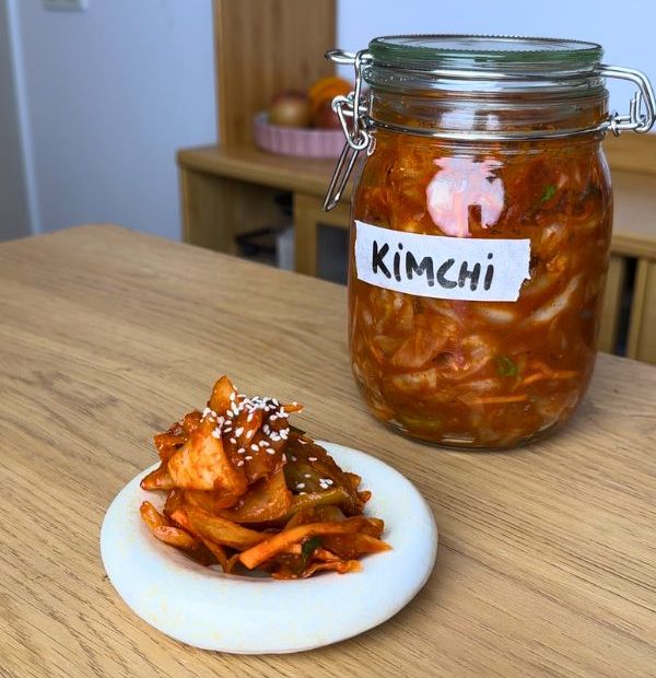 kimchi con ingredientes de supermercado normal
